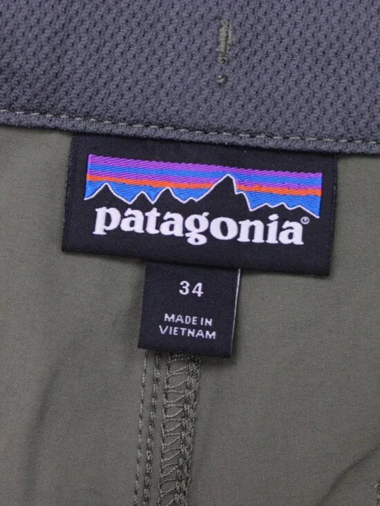 Patagonia Quandary Pants Mens 34x32 Green Cargo Pocket Drawstring Nylon Stretch - Picture 11 of 14